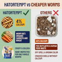 Hatortempt 10lb Dried Black Soldier Fly Larvae - More Calcium Than Mealworms for Chickens - High Protein Chicken Feed Treats for Laying Hens, Wild Birds and Duck Food