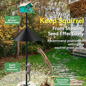 19 Inch Metal Squirrel Baffle for Bird Feeder Pole, Outdoor Squirrel Proof Bird Feeders, Bird House Guard for Shepherd’s Hook, Rust Chew Proof Heavy Duty
