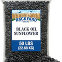 Backyard Seeds Black Oil Sunflower Seeds for Wild Birds 50lbs - Thin Shells, Premium Cardinal Food, Large Bulk Bag of Black Oil Sunflower Seeds