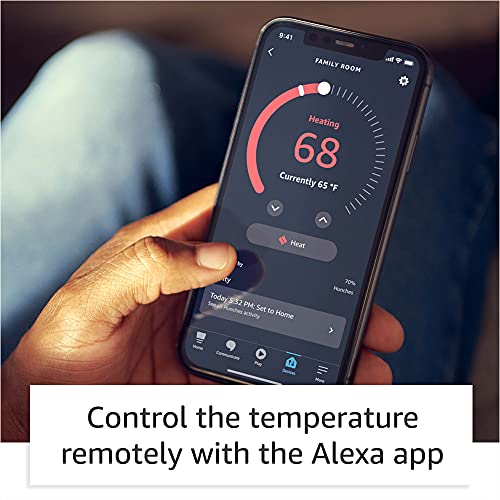 Smart Thermostat – Save money and energy - Works with Alexa and Ring - C-wire required