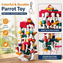 Rypet Bird Chewing Toy - Parrot Cage Bite Toys Wooden Block Bird Parrot Toys for Small and Medium Parrots and Birds