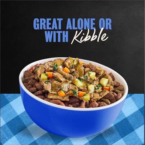 Cesar Home Delights Adult Wet Dog Food, Pot Roast with Spring Vegetables, Beef Stew, Turkey, Green Beans, & Potatoes, and Hearty Chicken & Noodle Dinner in Sauce Variety Pack, 3.5 oz. 24 Count