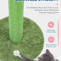 Made4Pets Cat Scratching Post, 25.6" Cactus Cat Scratcher Kitten Scratch Post with Sisal Rope for Indoor Cats Claw Scratcher, Vertical Green Cat Tree with Dangling Ball for Kitties Medium