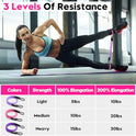 WALITO Ankle Resistance Bands with Cuffs, Exercise Bands for Legs and Butt, Booty Workout Equipment for Kickbacks and Hip Fitness Training