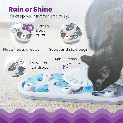 Catstages Nina Ottosson Rainy Day Puzzle & Play Cat, 13.8in