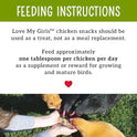 Love My Girls: Chicken Snacks - Veggies & Worms - 5lb Bag - Global Harvest, Gourmet Multi-Grain Treats, Corn-Free, Nutritious & Protein Rich Mealworms