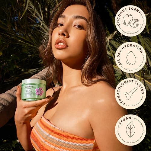 Hawaiian Tropic After Sun Body Butter with Coconut Oil, 8 oz, After Sun Lotion, Moisturizing Body Lotion, After Sun Moisturizer, Coconut Body Butter, After Sun Care, After Sun Skin Care, 8 oz