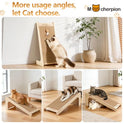 Natural Cork cat Scratching Post-Cat Scratchers- Scratch Pads for Indoor-Cats Scratching Board-cat ramp-cat Scratch Cardboard with Toy,Replaceable use-Eco-Friendly Sustainable-cat Gifts