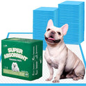 IMMCUTE Puppy Pads 22"x23" 100 Count | 6-Layer Leak-Proof & Super Absorbent Dog Training Pads | Disposable Potty Pads for Puppies, Dogs, Cats & Rabbits | Blue & White
