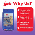 Lyric Wild Bird Mix - Includes Corn, Nuts, and Wild Bird Seed for Outside Feeders, Attracts Doves, Jays and Many More, 40 lb Bag