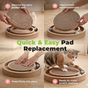 Best Pet Supplies Catify Cat Scratcher, Fun Interactive Scratchers, Posts, Poles, Claw Safe, Furniture Saver Indoor Play Support Natural Cat Behaviors Heavy Duty - Round(5 Pack)