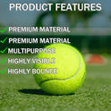 SHYUJAJIE Tennis Balls, 20 Pack Training Tennis Balls,High Elasticity Practice Tennis for Beginner, Exercise Playing Balls for Pet Dog