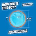Chuckit! Paraflight Flying Disc Dog Toy - Water Floating Flyer - Durable Nylon Construction with Soft Rubber Edges - For Medium and Large Dogs - Size Large - 9.75" L x 9.75" W - Pack of 1