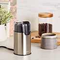 Basics Fast Electric Coffee Grinder for Home Use, Easy to Use Coffee Bean and Spice Grinder with Heavy-Duty Stainless Steel Grind Blades