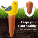 4 Pack Self Watering Bird Shaped Globes, Terracotta Vacation Planters Devices with Slow Release Automatic Watering Spikes, Plant Watering Pots for Indoor and Outdoor Potted Plant