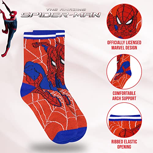 Marvel Spiderman Boys Socks - 10-Pack Decorative Toddler Socks with Amazing Legends Design
