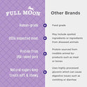 Full Moon Natural Cut Pork Jerky Healthy All Natural Dog Treats Human Grade Grain Free 10 oz