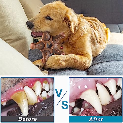 NEZIN Dog Toys for Aggressive Chewers, Indestructible Toys for Large Dogs, Dog Chew for Large Medium Small Breed, 3 Pack Super Chewer with Tough Nylon, Gift for Dogs