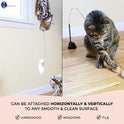 Whiskertons Interactive Bird Simulation Cat Toy Set, Interactive Cat Toys for Indoor Cats, Cat Feather Toy, Self-Holding Suction Base, 5 Replacement Birds, Feathers & Bells, Realistic Bird Impression