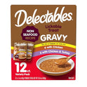 Delectables Lickable Treat Gravy Wet Cat Treat Variety Pack, Food Topper, Hydrating, Grain-Free, No Fillers, By-Products, Added Preservatives, 1.4oz Pouch, 12ct