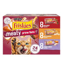 Purina Friskies Gravy Wet Cat Food Variety Pack,  Filets Meaty Favorites - (Pack of 24) 5.5 oz. Cans
