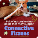 Pawstruck Natural Large 12" Beef Collagen Sticks for Dogs – Long-Lasting Rawhide Alternative, High Protein Treats with Chondroitin & Glucosamine – 5 Pack