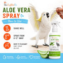 Aloe Vera Bird Spray for All Birds – Soothes Itchy Skin & Feather Plucking – 8oz Odor-Free Mist, Safe if Ingested, Daily Use Bird Mist, Softens Feathers, Natural Formula – Made in USA by UnRuffledRx™