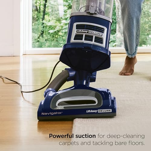 Shark Navigator Lift-Away Vacuum, HEPA, Carpet and Pet Hair, Blue, NV360 | Lift-Away Pod, Carpet and Hard Floor Cleaning, Swivel Steering, Brushroll Shutoff, 0.9-Qt Dust Cup, Upholstery/Crevice Tools