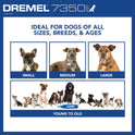Dremel 7350-PET 4V Pet & Dog Nail Grinder, Easy-To-Use & Safe Nail Trimmer, Professional Pet Grooming Kit - Works on Large, Medium, Small Dogs & Cats