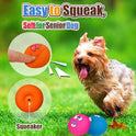 HOLYSTEED Latex Dog Squeaky Toys, Rubber Soft Small Dog Toys Chewing Squeaky Toy, Fetch Play Balls Toy for Puppy Small Pets 6pcs
