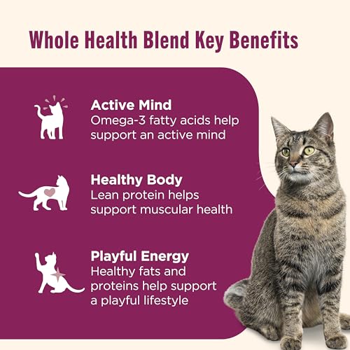 Nutrish Grain Free Wet Cat Food Tuna Purrfection Whole Health Blend with Real Tuna Flakes in a Savory Sauce, 2.8 oz. Cup, Pack of 12 (Rachael Ray)