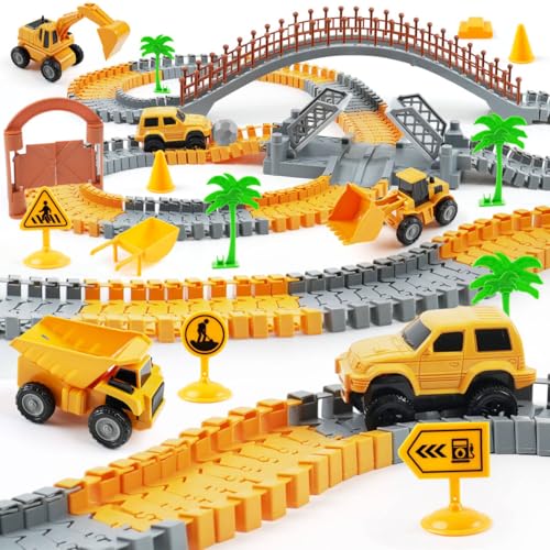 Kids Construction Race Track Set