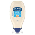 Hellmann's Light Mayonnaise Light Mayo Squeeze Bottle For a Creamy Condiment for Sandwiches and Simple Meals Made With 100% Cage-Free Eggs 20 oz