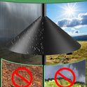 19 Inch Metal Squirrel Baffle for Bird Feeder Pole, Outdoor Squirrel Proof Bird Feeders, Bird House Guard for Shepherd’s Hook, Rust Chew Proof Heavy Duty