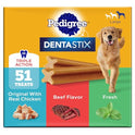 Pedigree Dentastix Large Dog Treats, Original, Beef & Fresh, 2.73 lb. Variety Pack (51 Treats Total)