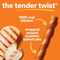 Hartz Oinkies Tender Twists Rawhide‑Free Dog Chews with Real Chicken Breast, Highly Digestible, Long‑Lasting Treats, 36 Count