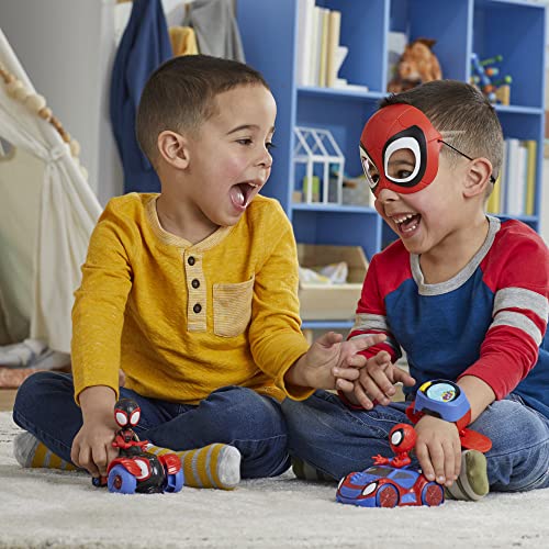 Spidey and his Amazing Friends Super Spidey Set, Role Play Toys, Toy Car Set, Marvel Spider-Man Mask Great for Kids, 3+ Years ( Exclusive)