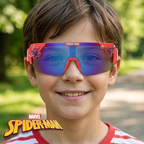 ARKAID Spider-Man Sunglasses for Kids | Marvel Shades | UV 400 | One Size Fits Most Kids