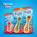Hartz Chew 'n Clean Dental Duo Dog Treat & Chew Toy, Color Varies, Medium, 3 Pack
