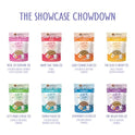 Weruva Slide N' Serve Paté Wet Cat Food, The Showcase Chowdown Variety Pack, 2.8oz Pouch, Pack of 16