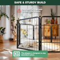 FXW Homeplus Unleashed Indoor Dog Playpen - Stress-Free and Safe Play, Heavy Duty 24 Inch 6 Panels Dog Pen for Puppy and Small Dogs, Black│Patented