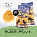 Scott Pet Wild Bird Seed, Cracked Corn, 9 lbs Bag, Feed, Great Source of Protein and Fiber, Food for Outside Wild Birds