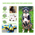 SHARLOVY Large Tough Chew Toys for Aggressive Chewers Large Breed,Heavy Duty Dental Rope Toys Kit for Medium Dogs,5 Knots Indestructible Cotton Puppy Teething Chew Tug Toy Set of 9