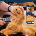 oneisall Quiet Cat Clippers for Matted & Long Hair, 2-Speed Cordless Pet Shaver Grooming Kit for Cats, Small Dogs & Animals (Blue)