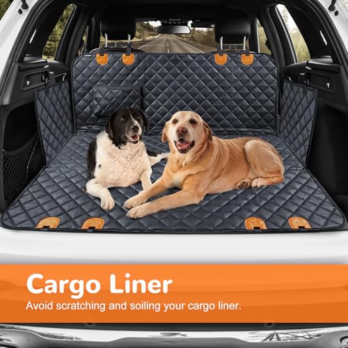 URPOWER Dog Car Seat Cover for Pets 100% Waterproof Seat Cover Hammock 600D Heavy Duty Scratch Proof Nonslip Durable Soft Back Seat Covers for Cars and SUVs