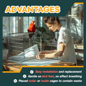HA SHI 120 Sheets Bird Cage Liners, 31 x 21.5 Inches Pre-Cut Ink-Free Unprinted Newsprint Paper for Parrots and Small Animals