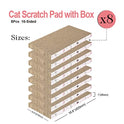 8 Packs in 1 Cat Scratch Pad, Cat Scratcher Cardboard,Reversible,Durable Recyclable Cardboard, Premium Scratch, Suitable for Cats to Rest, Grind Claws and Play
