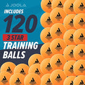 JOOLA Training 3 Star Table Tennis Balls - 40+mm Regulation Bulk Ping Pong Balls for Competition and Recreational Play - Fun as a Cat Toy - Indoor and Outdoor Compatible
