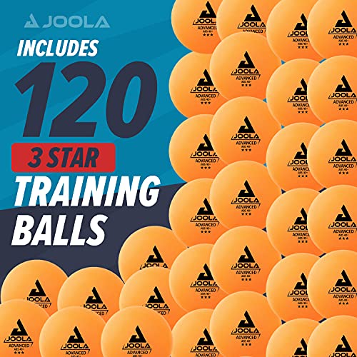 JOOLA Training 3 Star Table Tennis Balls - 40+mm Regulation Bulk Ping Pong Balls for Competition and Recreational Play - Fun as a Cat Toy - Indoor and Outdoor Compatible