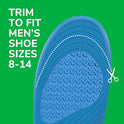 Dr. Scholl’s Sport Insoles - Superior Shock Absorption and Arch Support to Reduce Muscle Fatigue and Stress on Lower Body Joints for Men Size 8-14